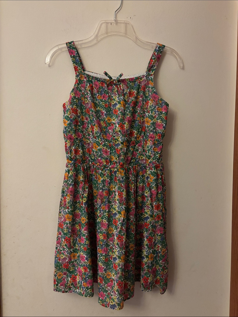 Crewcuts Floral Sundress in Green, Pink & Yellow